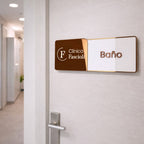 Identificación entrada Oficina Consultorio Autoadhesivo