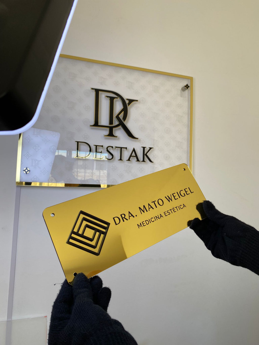 Identificación entrada Oficina Consultorio Autoadhesivo